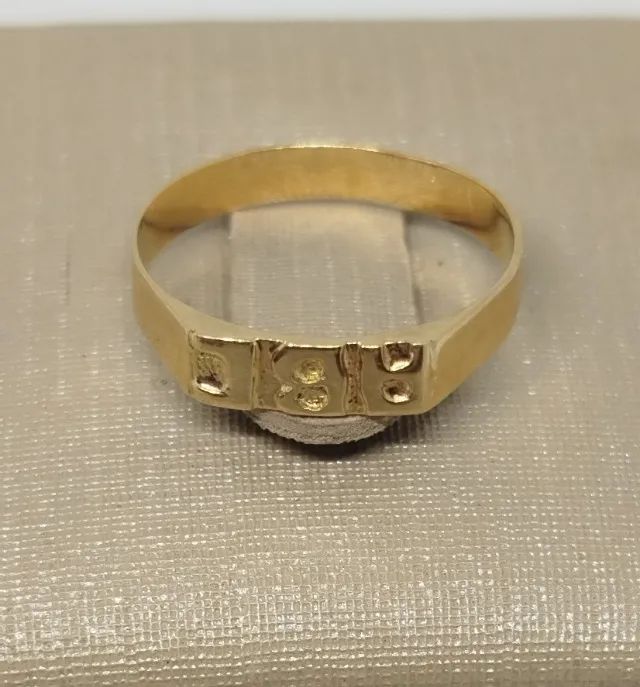 Anel ouro 18k - aro 10 - Foto 4
