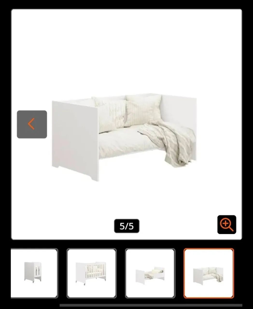 Berço Americano Evolution 4 em 1 Branco Acetinado com Colchão normal  - Foto 4