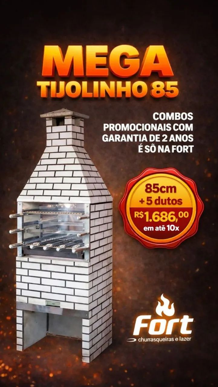 ? SUPER PROMOÇÃO: A Churrasqueira Pré-Moldada Mais Completa e Resistente do Estado! ? - Foto 4