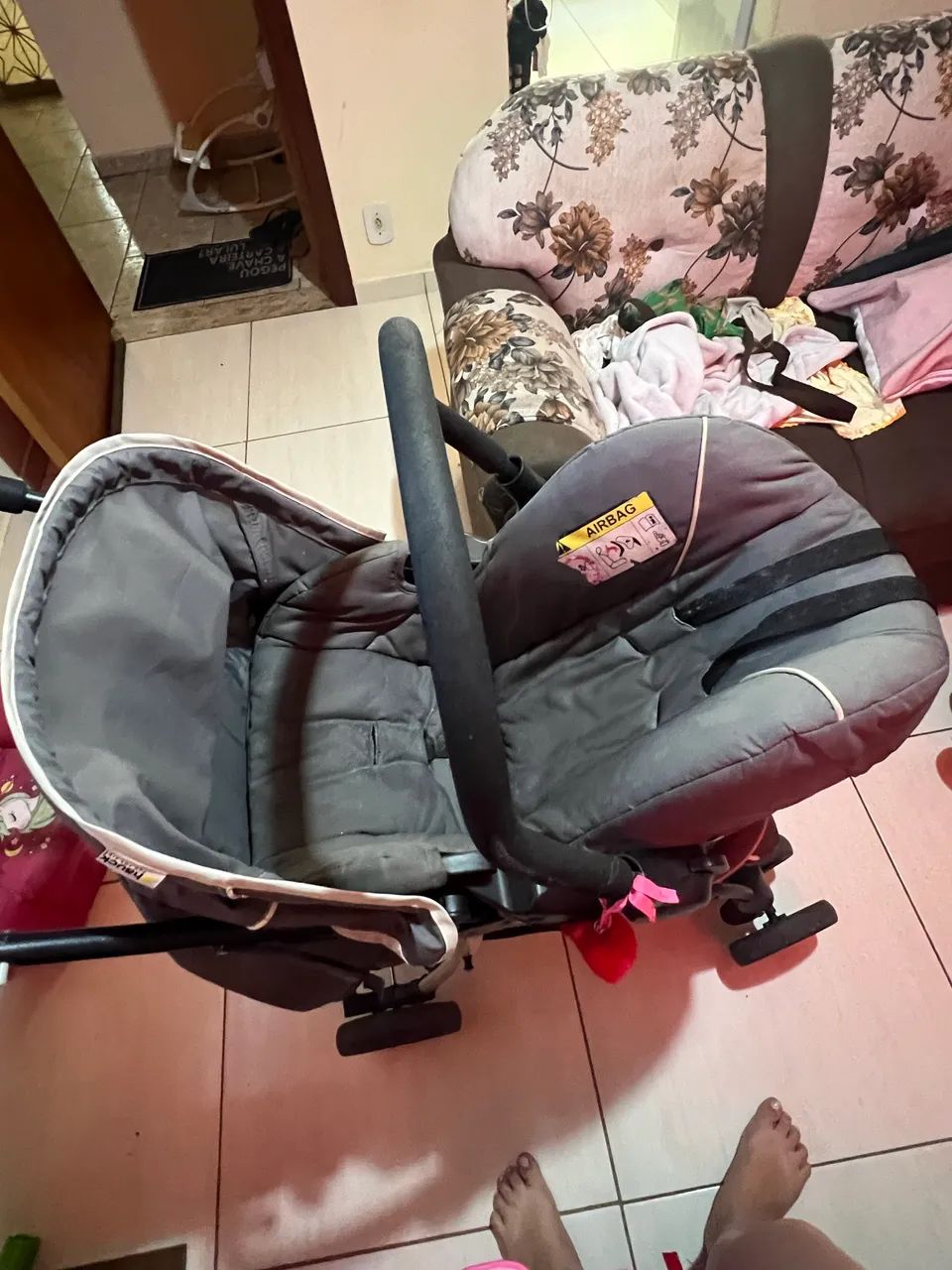 Carrinho de bebê 3 em 1  - Foto 3