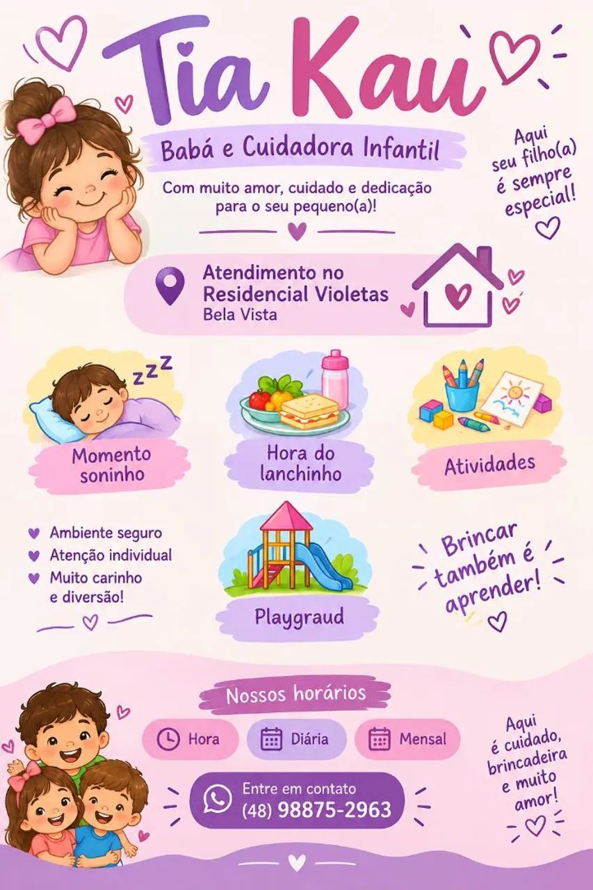 ? Tia Kau - Babá e Cuidadora Infantil ?<br>