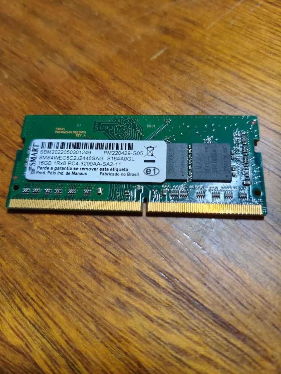 Memória RAM 16GB DDR4 3200Mhz Notebook