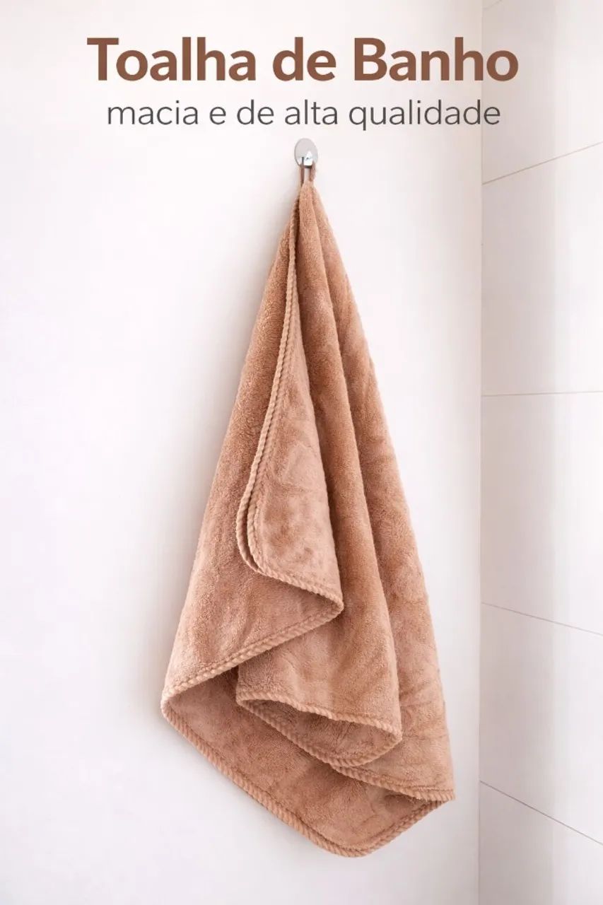 TOALHA DE BANHO PLUSH PREMIUM - NOVA - Foto 4