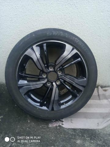 Roda Civic G10 aro 17 com pneu - Foto 4