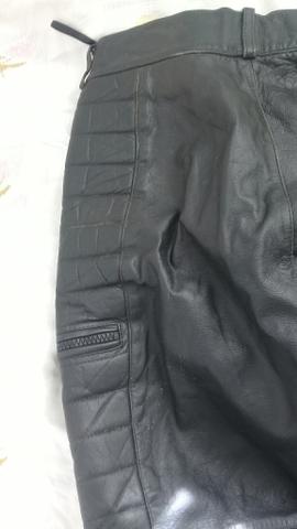 Calça motococlista de couro legitimo (40) - Foto 4