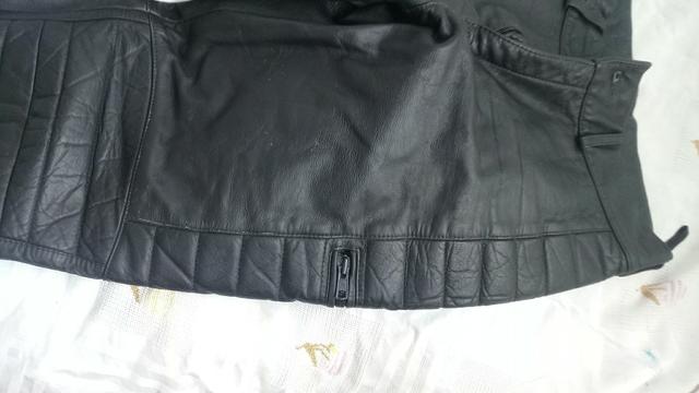 Calça motococlista de couro legitimo (40) - Foto 6