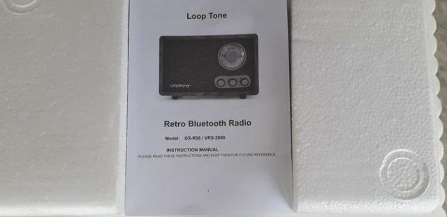 Retro bluetooth rádio loop tone (novo lacrado na caixa) - Foto 5