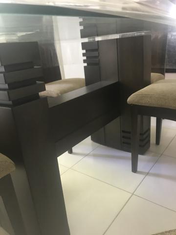 Mesa de vidro com 6 cadeiras - Foto 5