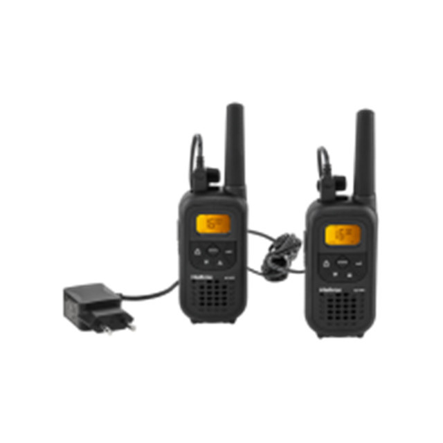 Rádio Comunicador C/Carregador Pilhas Recarregável Bivolt Alcance 20km Intelbras Novos