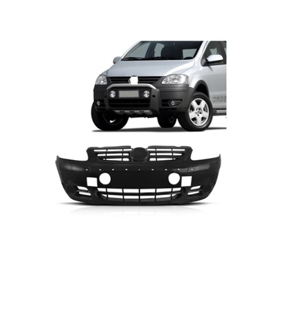 Para-Choque Dianteiro Volkswagen Crossfox  Cor: Preto  Liso Ano:2008/2010  