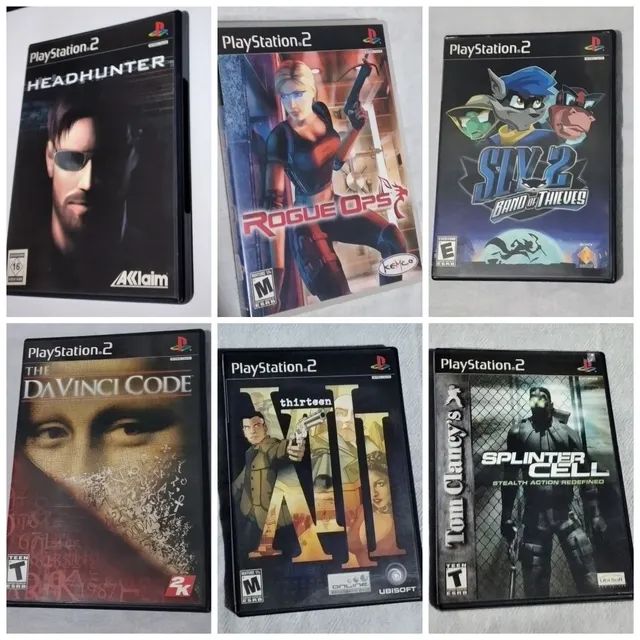 6 jogos originais ps2 Playstation 2 por 180,00