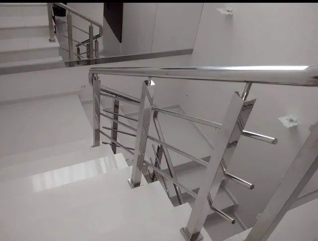 Guarda corpo e corrimão em aço inox. Watsapp * - Foto 3