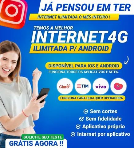 Novo aplicativo de internet grátis e ilimitada; realmente funciona em todas  as operadoras?