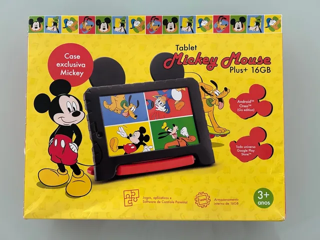 Tablet Multilaser Mickey Mouse Plus Wi Fi Tela 7 Pol. 16GB Quad Core –  NB314