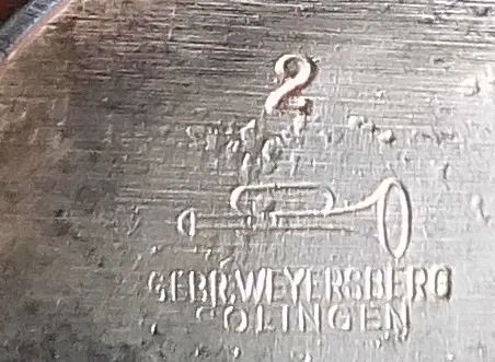 Antigo Machado Corneta Gebruder Weyersberg Solingen - Foto 5