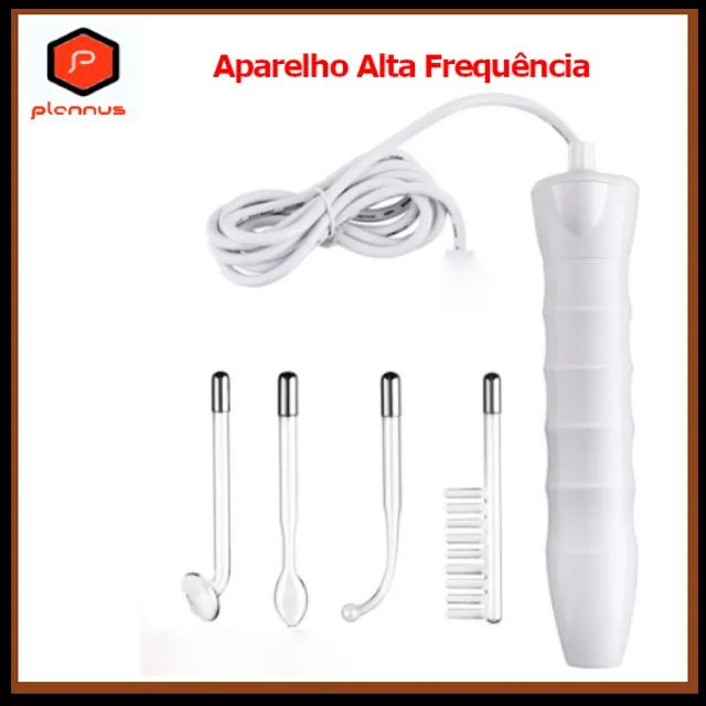 Aparelho Alta Frequência Com 4 Eletrodos Para Limpeza De Pele Capilar  Estética z034  - Foto 2