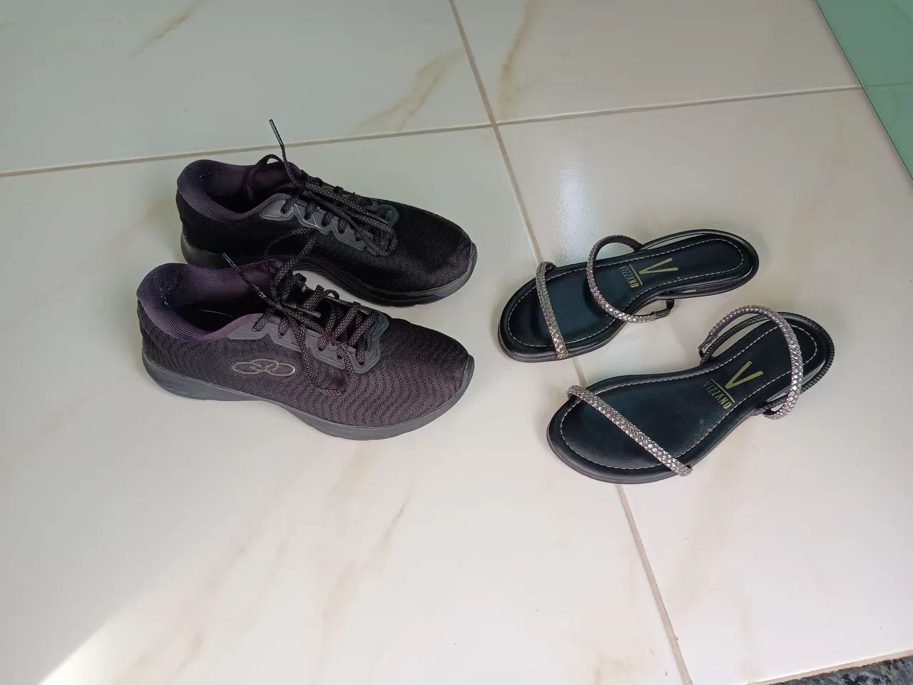 Tênis e rasteirinha e sapato social 