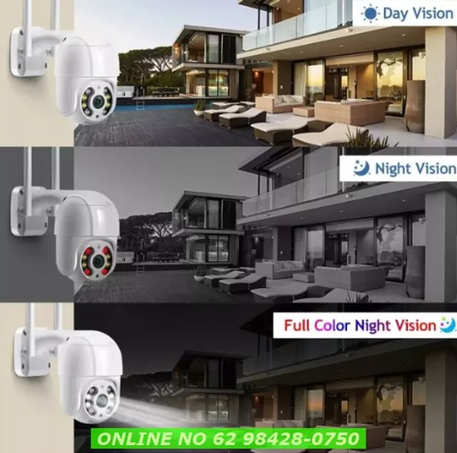 Kit com 2 Camera Segurança Gira 320° Smart Ip Wifi Full Hd externa  - Foto 5