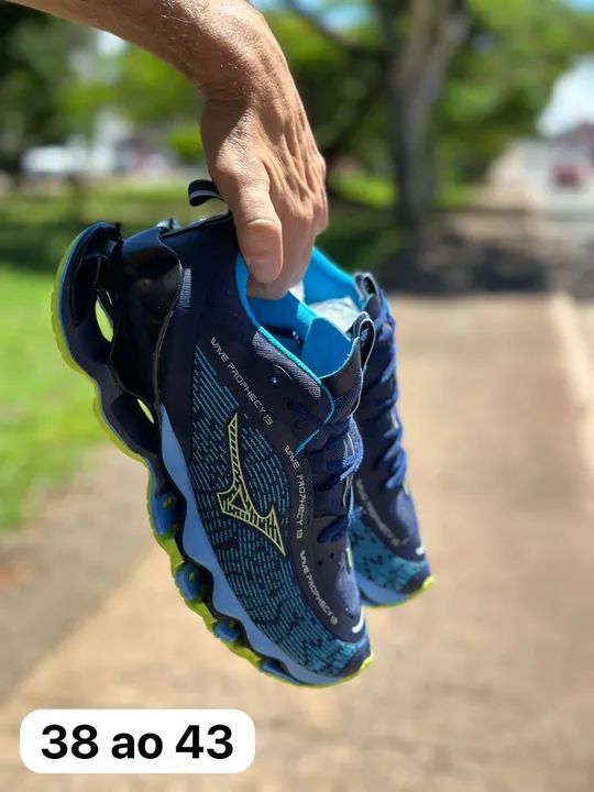 Mizuno Pro Tenis Mizuno Azul E Amarelo Tenis Mizuno Wave Prophecy