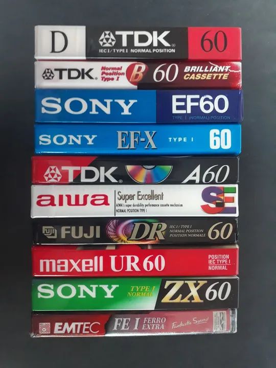 Fita k7 10 unidades virgens - Foto 2