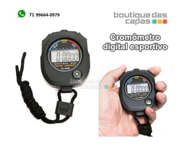 Cronômetro Digital De Mão Profissional Relógio Progressivo ciclismo corrida Luatek KL-100 - Foto 3