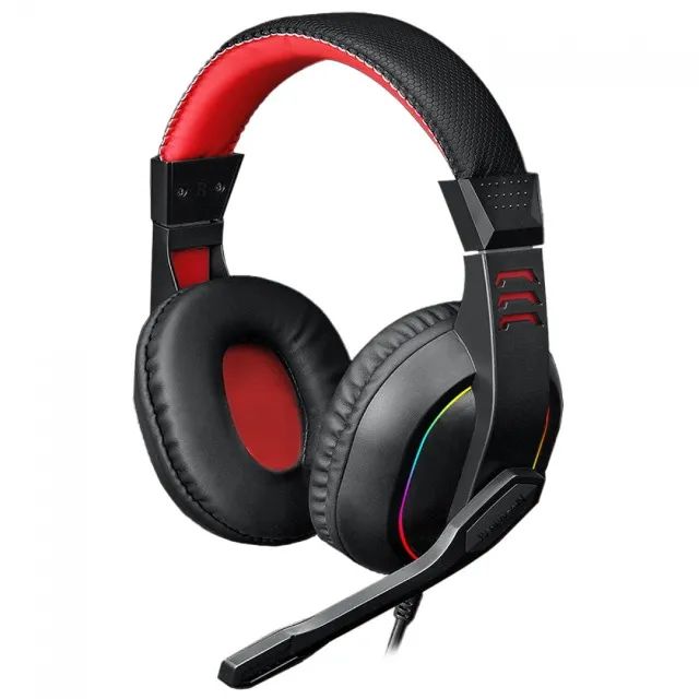 Headset Gamer Redragon Ares Black Led RGB P2 C/ Adaptador P3 - WZetta