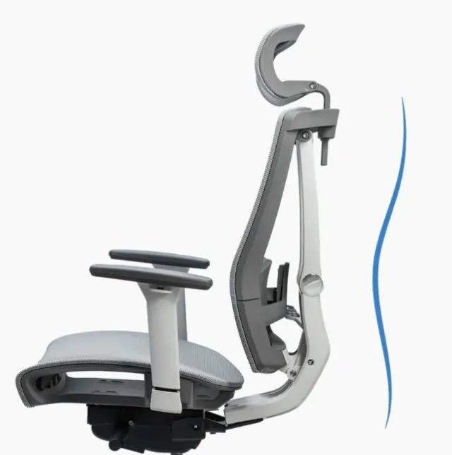 Cadeira de Escritório Makkon MK-7188 Ergonômica (Branca) - Foto 3