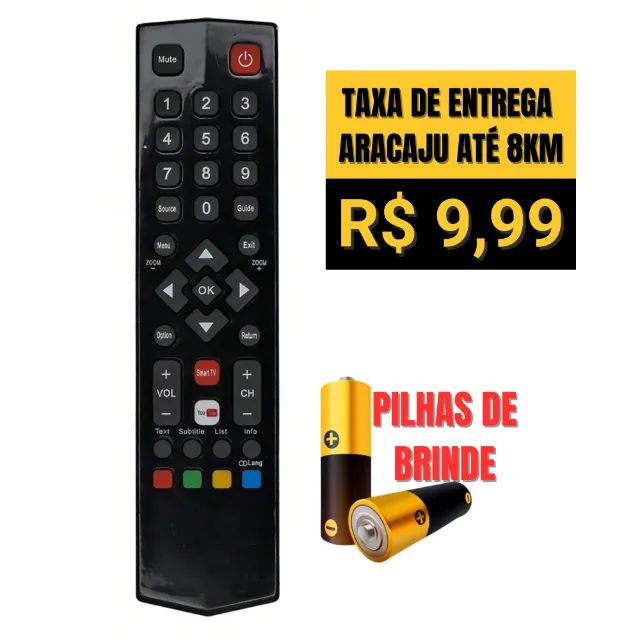 Controle Remoto Tv Smart Semp Toshiba Tcl - Novo - Foto 2