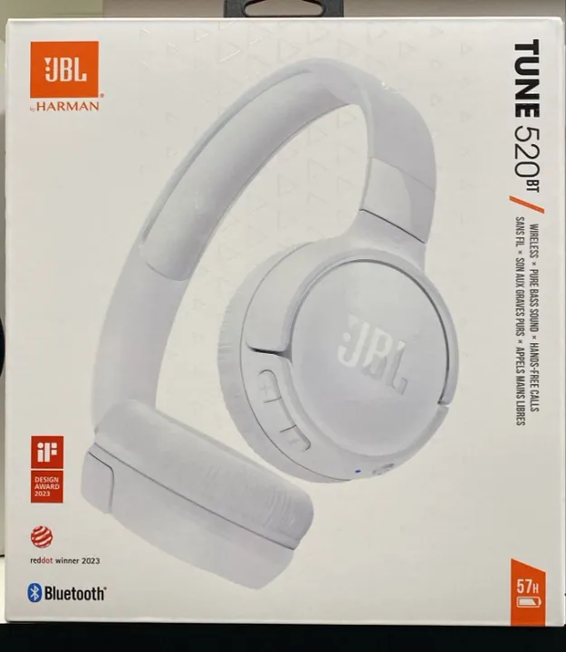 Fone De Ouvido JBL, Tune 520bt, Bluetooth - Branco Loja Coimbra Computadores Entregamos