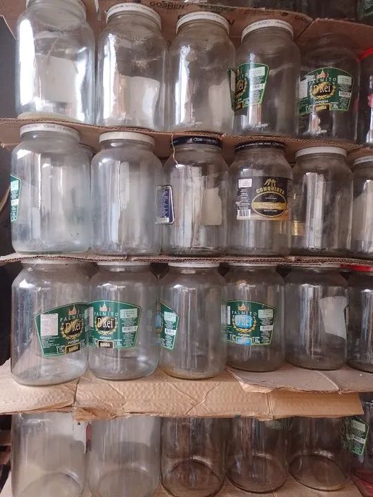 Lote de potes de palmito - aceito trocas  - Foto 2