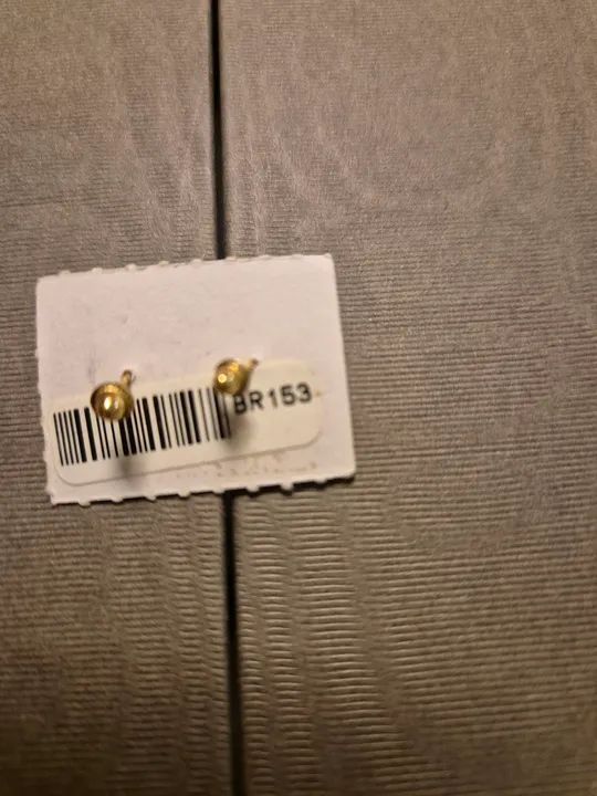 Brinco ouro 18k 750 bolinha - Foto 2