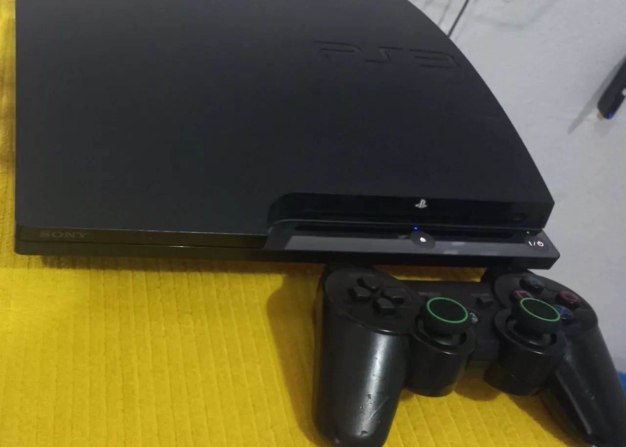 Playstation 3 Slim desbloqueado 15 jogos  - Foto 2