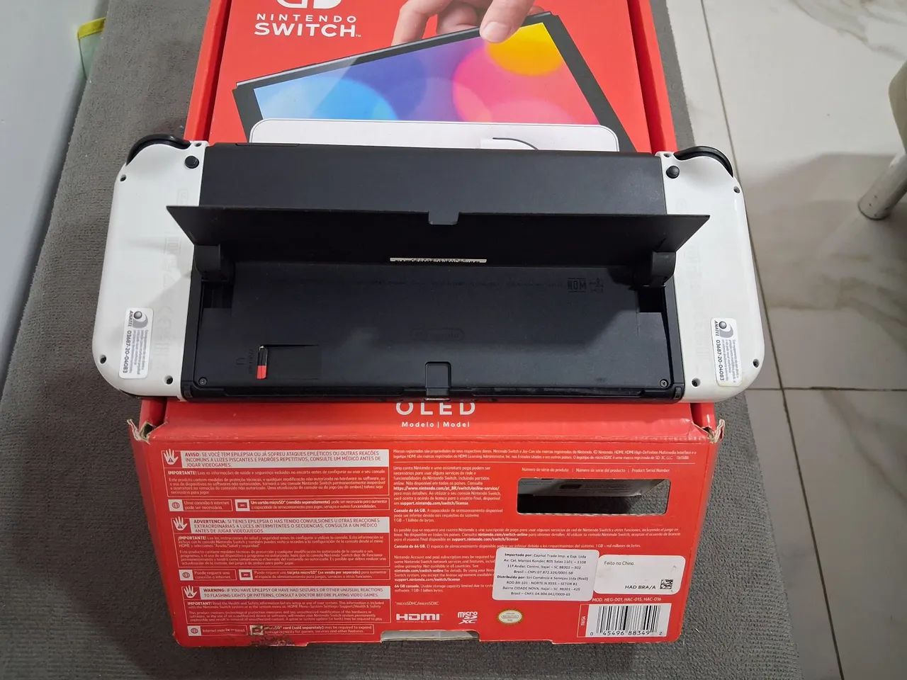 Nintendo Switch Oled Branco "Desbloqueado" - Foto 4