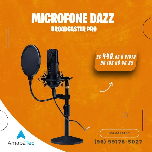 MICROFONE DAZZ BROADCASTER