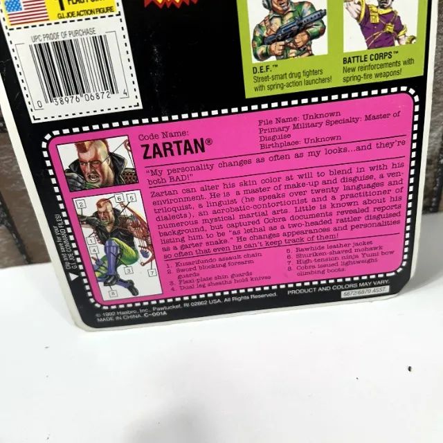 Comandos Em Ação Gi Joe Zartan - Ninja Force - Hasbro 1993 - Foto 6