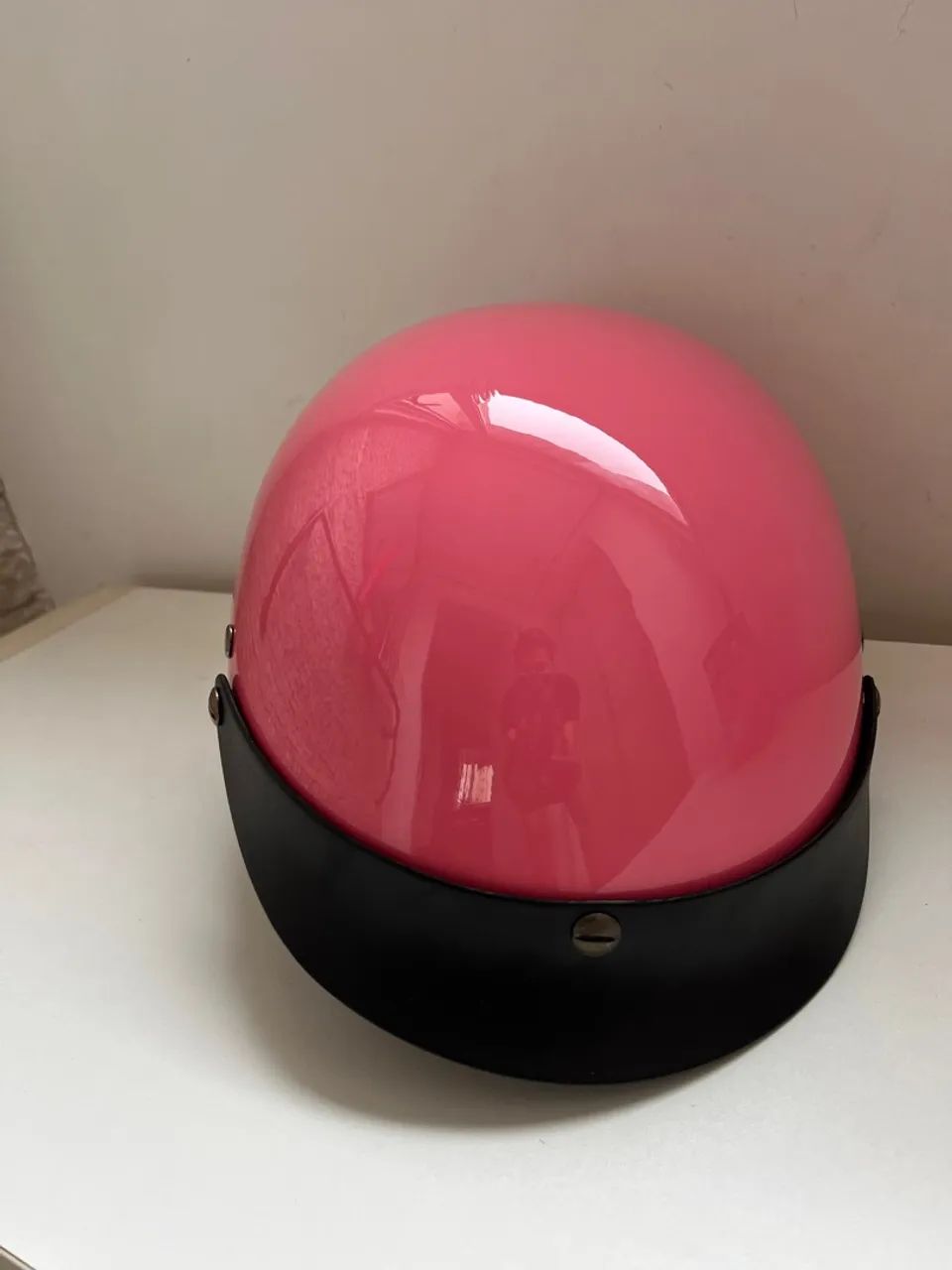 Capacete rosa tamanho P novo importado  - Foto 3