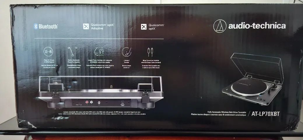 Toca-discos Audio-technica Automático At-lp70xbt-bs Bluetooth - Novo - Foto 2