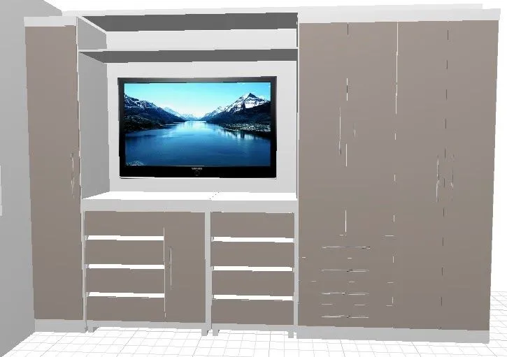 Guarda-Roupa Planejado com TV Integrada