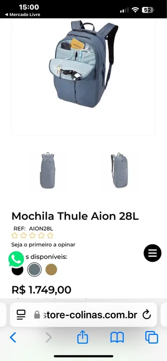 Mochila Thule Aion 28L - Nova