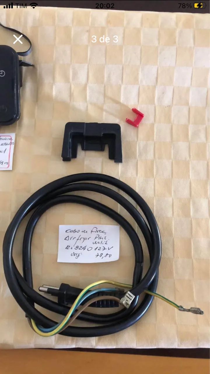 Peças de Air Fryer Philips Walita mod RI9240 grande  - 127 Volts - Foto 3