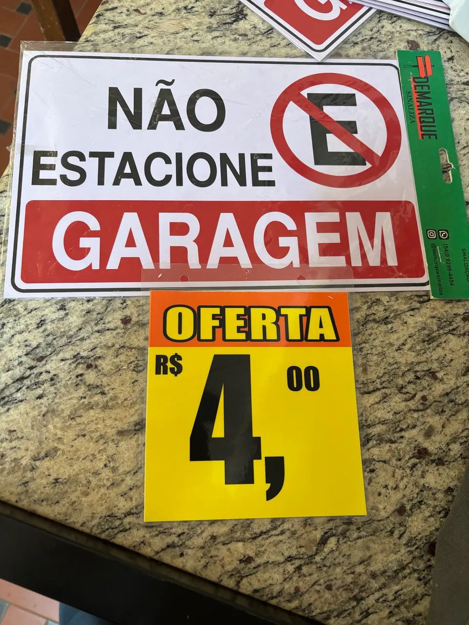 PLACA DE PROIBIDO ESTACIONAR só 4 reais CADA UNIDADE  - Foto 2