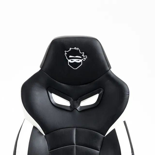 Cadeira Gamer Ninja Jiraya, Preto e Branco - Foto 3