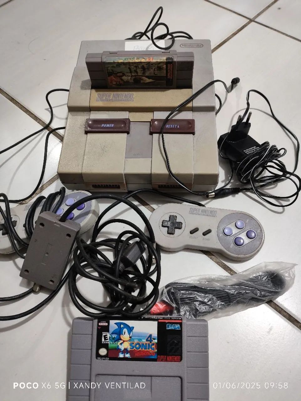 Super Nintendo Completo com Jogos