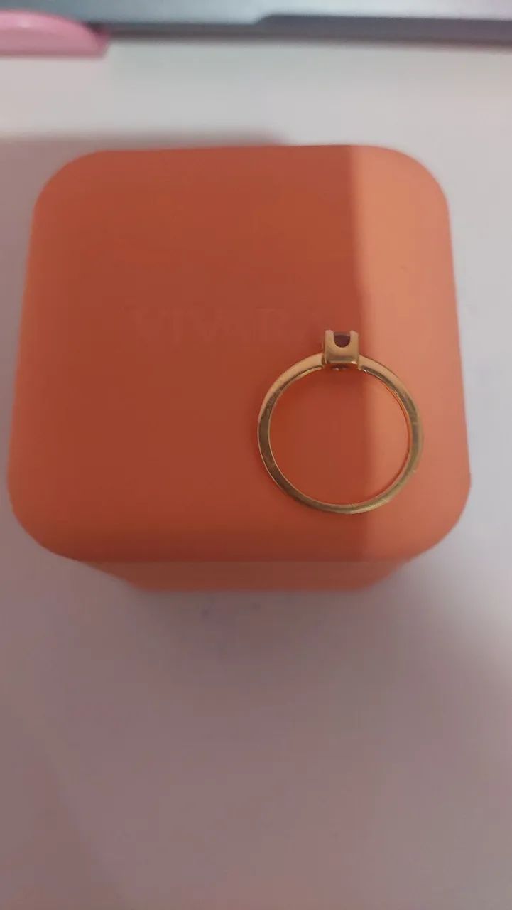 Anel Vivara ouro 18k com diamante 0,13 CT  - Foto 3