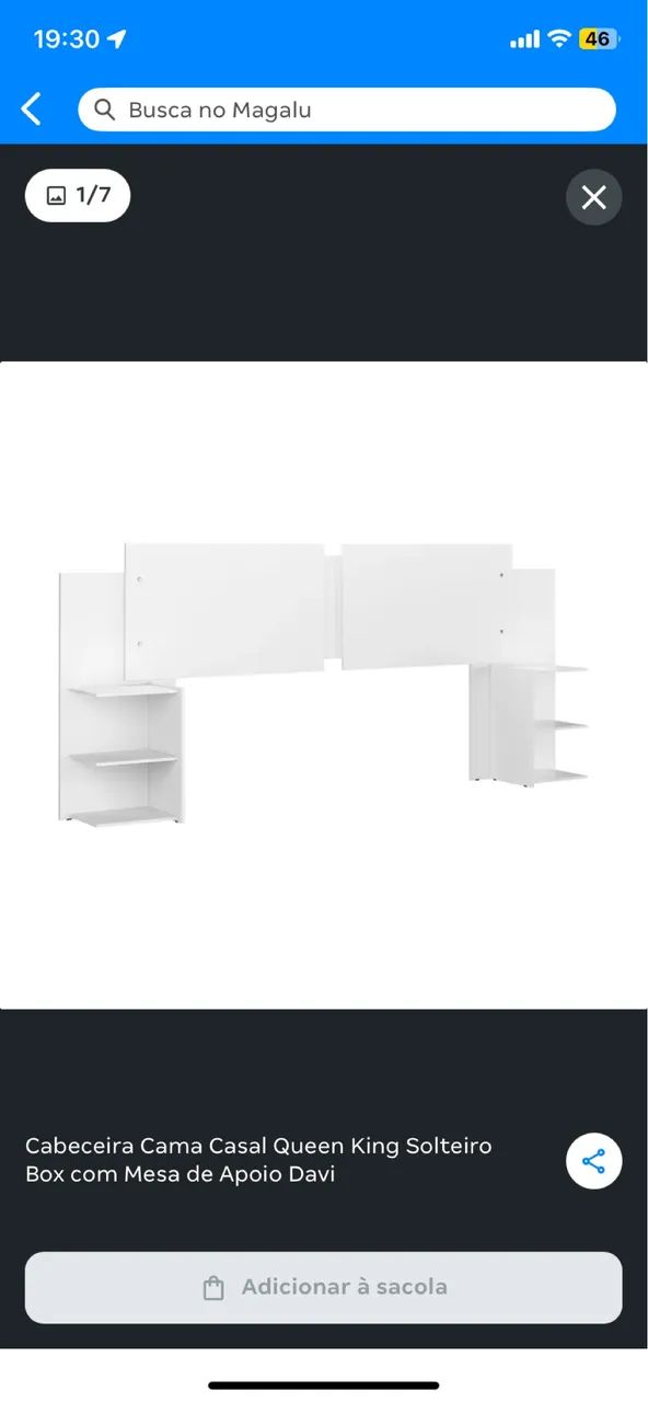 Cabeceira para cama de Casal64294488236545120