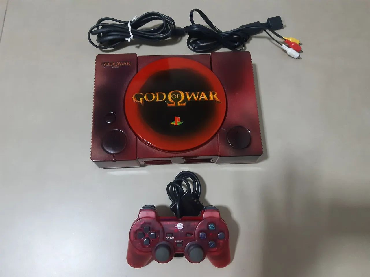 Playstation 1 Customizado God of War  