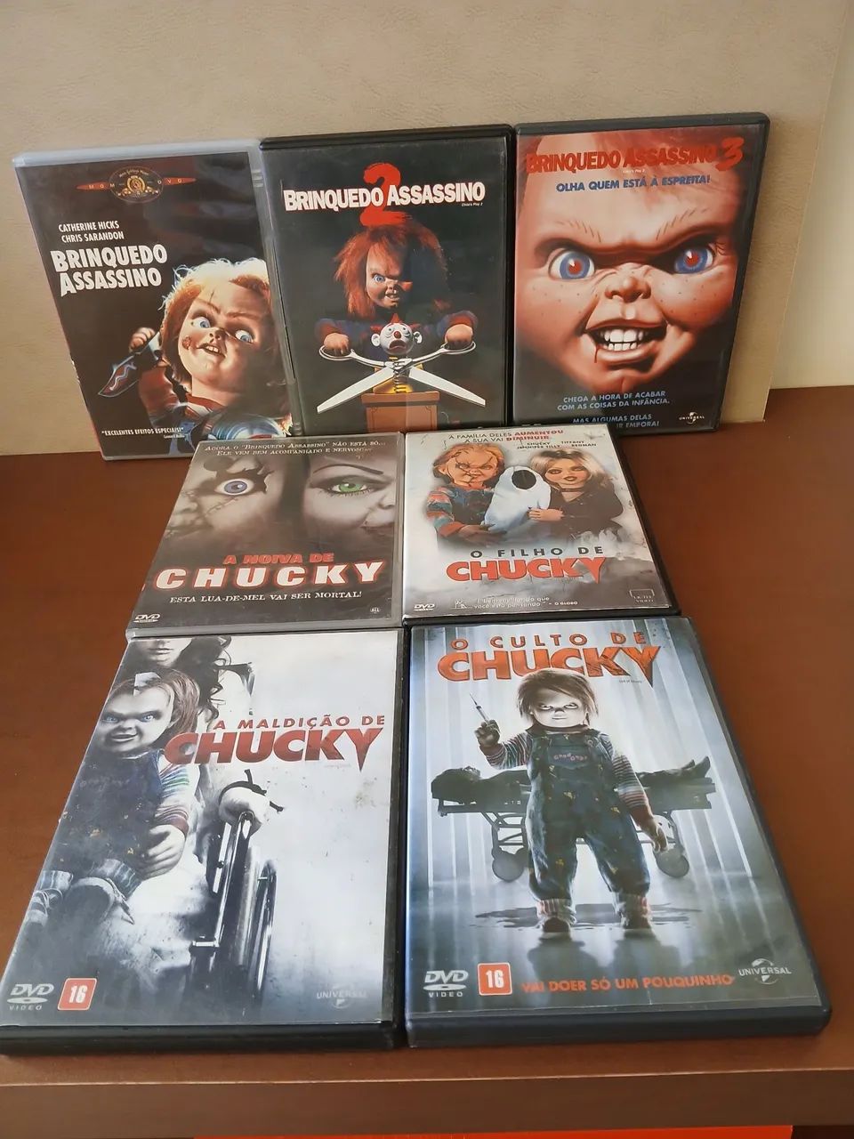 Coleção de DVDs Chucky - Brinquedo Assassino - Completa  - Original 