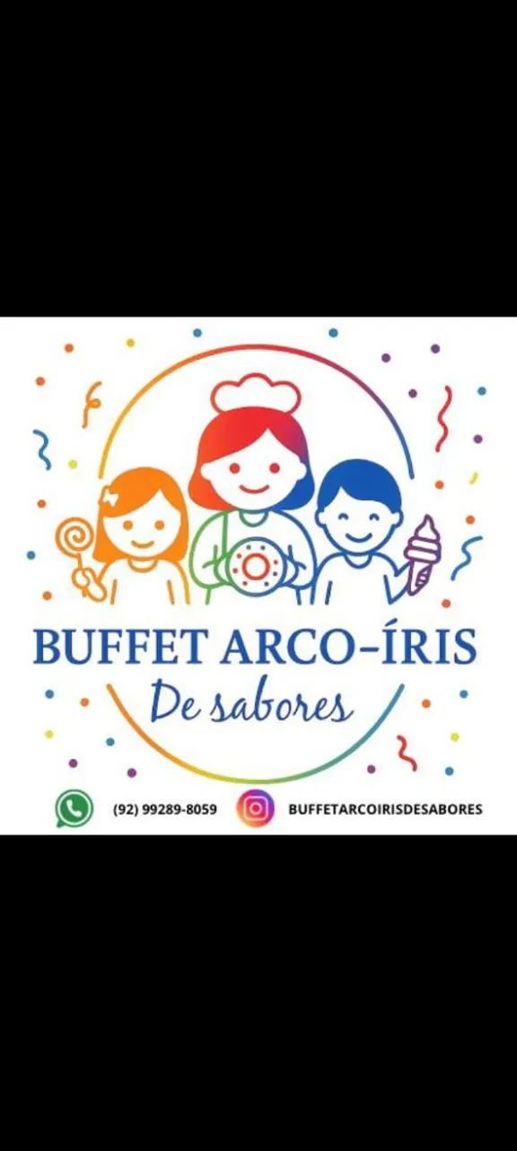 Buffet arco-íris de sabores 