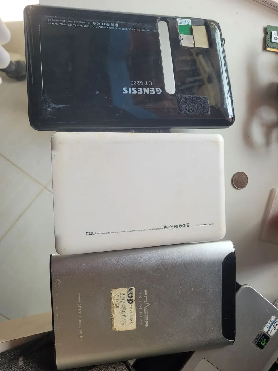 Lote 2 gps e 3 tablet no estado genesis * icco d50 phaser kinno foston  - Foto 4