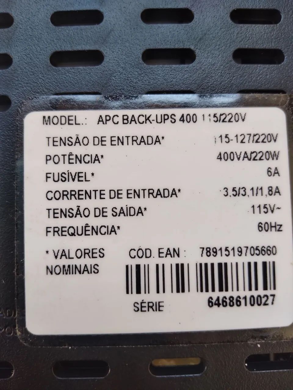 NOBREAK APC  BACK UPS 400 - Foto 4